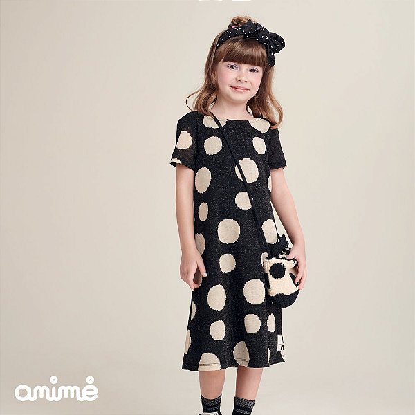 vestido poa infantil