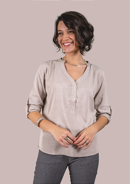 Camisa Betina Bege