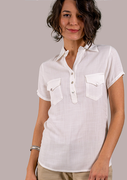 Camisa Polo Off-White