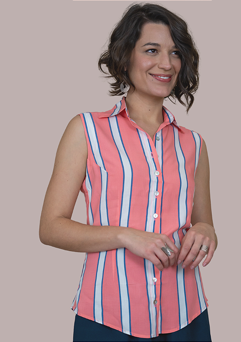 Camisete Rosa Listras