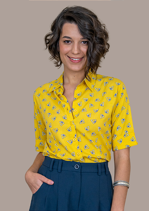 Camisa Lene Amarelo