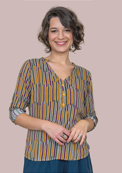 Camisa Betina Listras