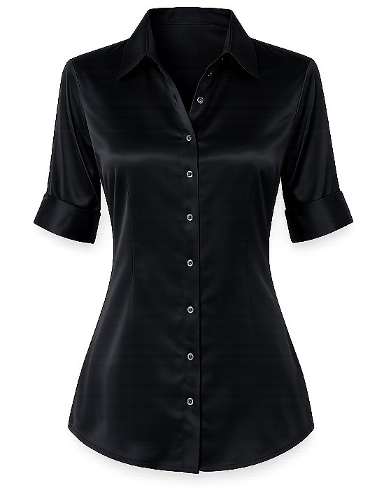 Camisa Acetinada Black