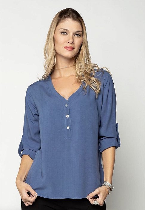 Camisa Florence Indigo