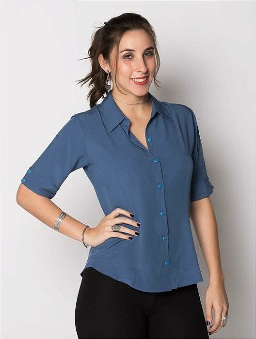 Camisa Lene Índigo