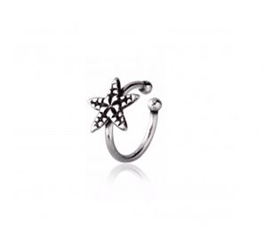 Piercing de Pressão Estrela Prata 925