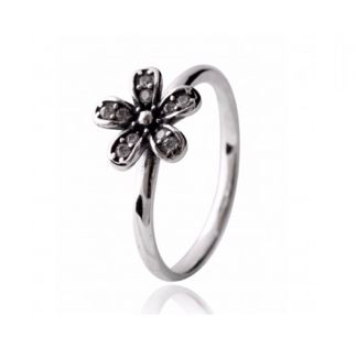 Anel Flor Prata 925