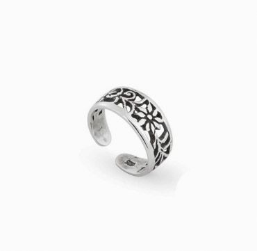 Anel Falange Flower Prata 925