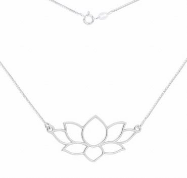 Colar Flor de Lótus Prata 925