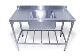 MESA LEVE 55 X 117 COM PRAT 1 CUBA TOTAL INOX 430 INNAL