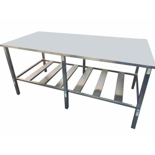 MESA INOX 1,90 X 0,90 GRADEADA ITALINOX