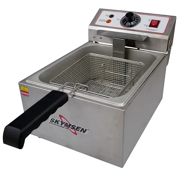 Fritadeira Elétrica 1 Cuba Óleo 05 Litros FE 10 Inox 220v Skymsen