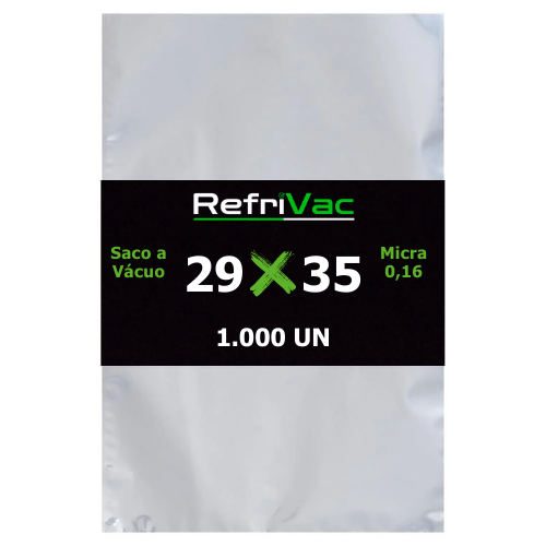 SACO A VÁCUO - 29 X 35 CM COM 1.000 UN