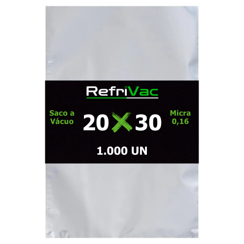SACO A VÁCUO - 20 X 30 CM COM 1.000 UN