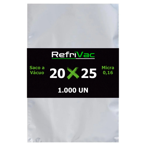 SACO A VÁCUO - 20 X 25 CM COM 1.000 UN