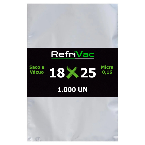 SACO A VÁCUO - 18 X 25 CM COM 1.000 UN
