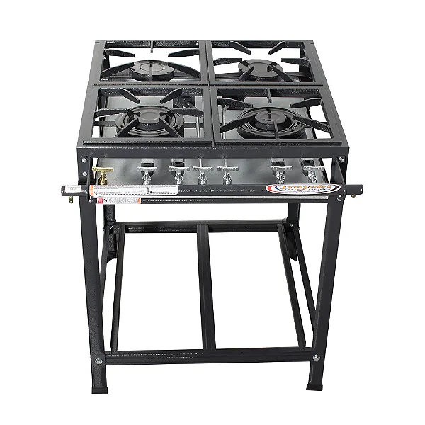 Fogão Industrial Itajobi 4 Bocas com 2 Bocas Duplas Baixa Pressão Ativo P7