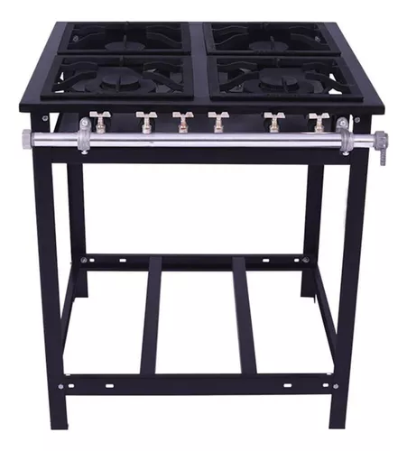 Fogão Industrial A Gás 4 Bocas 2 Duplas E4 - VENÂNCIO