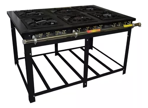 Fogão Maxi A Gás 6 Bocas Duplas 40cm M6d6- VENÂNCIO