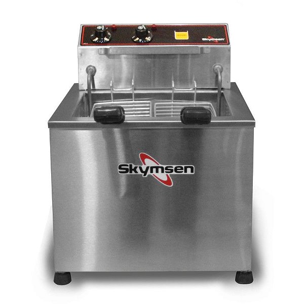 Fritadeira Elétrica Zona Fria de Mesa FZM8 15 Litros Inox 8000W Skymsen