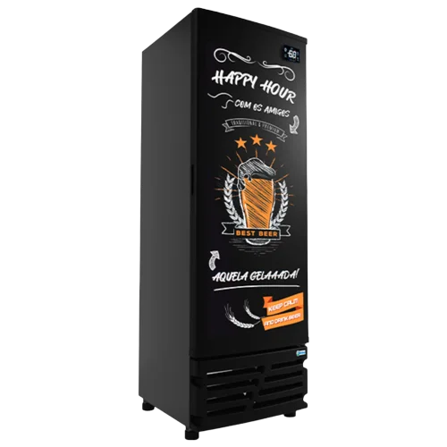 Cervejeira Ccv-315 Preto 538L Porta Cega Adesivada Happy Hour 127V - Imbera