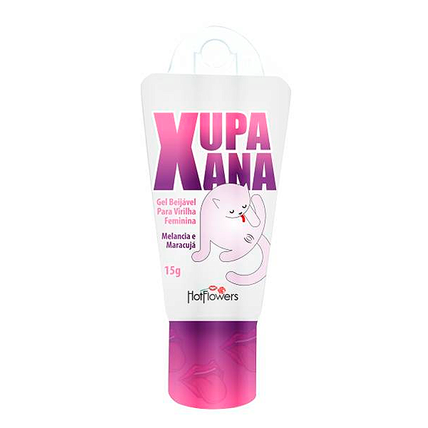 Xupa Xana - Gel Beijável Com Sabor de Melancia e Maracujá - Hot Flowers
