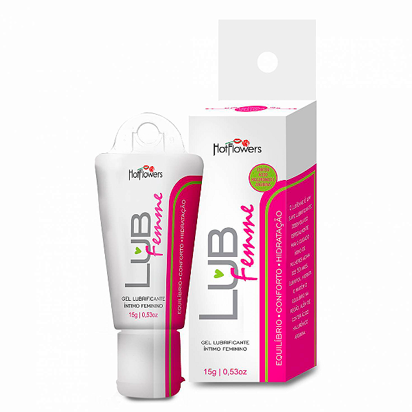 LUBFEMME - Lubrifica, Hidrata e Mantém o Equilíbrio na Região Intima - Hot Flowers