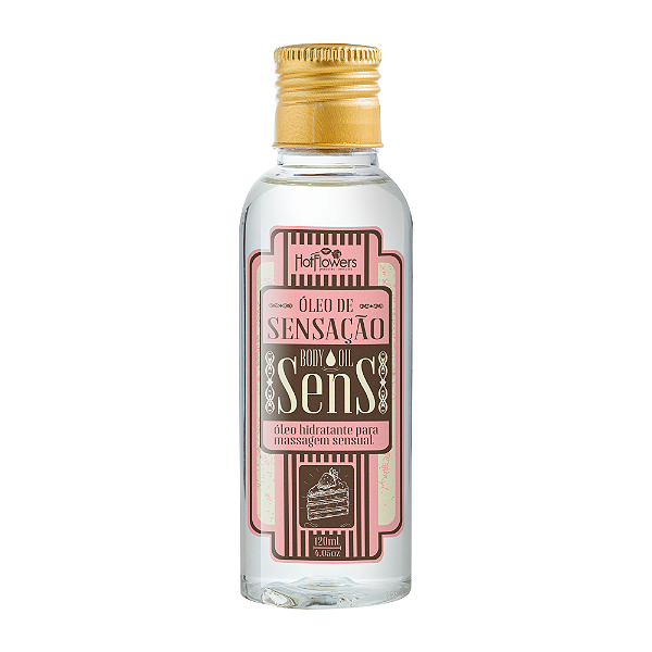 Óleo Corporal de Massagem Sens-Oleo Chocolate com Morango 120ml