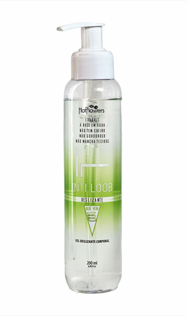 Gel Lubrificante Íntimo Inti Loob com Aloe Vera 200ml - Hot Flowers