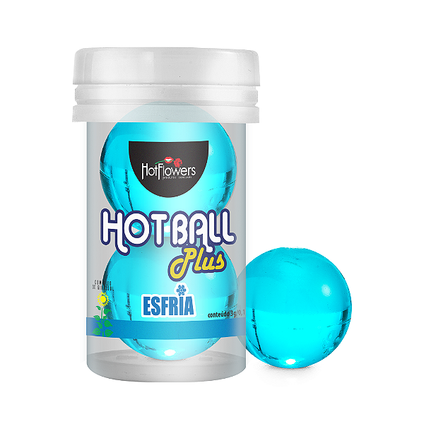 Hot Ball Plus Esfria - Cápsula de Óleo Corporal Refrescante HotFlowers