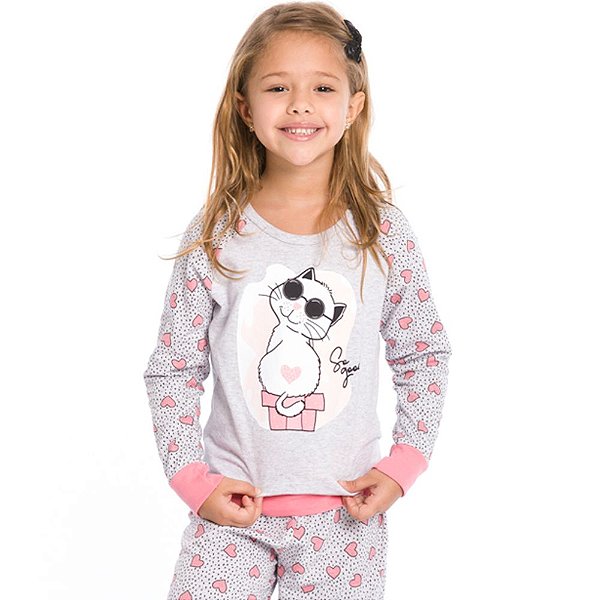 Pijama Longo Infantil Menina Daisydays So Good - Evanilda