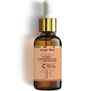 Sérum ativo de vitamina C, óleo de romã e resveratrol - 17186