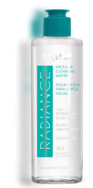 Água micelar para limpeza facial Radiance 18017