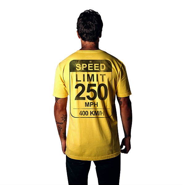 T-Shirt Speed Limit Amarela