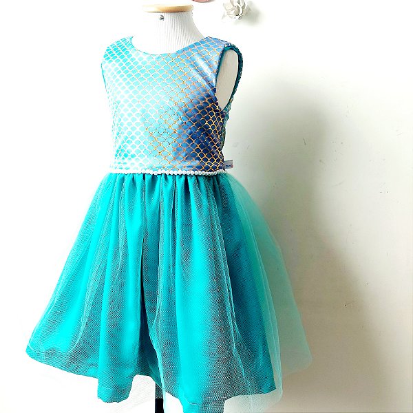 Vestido Infantil Ariel - Sob encomenda