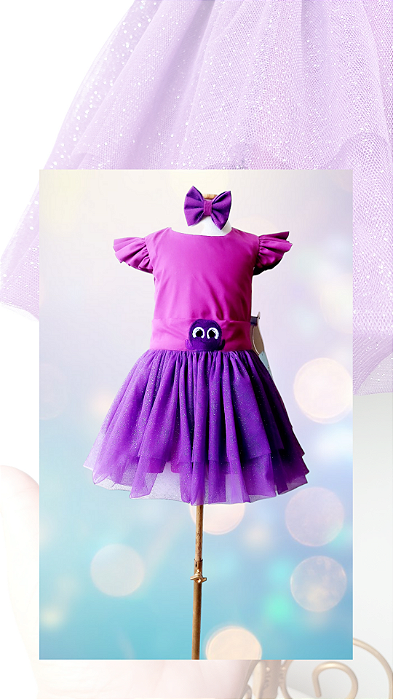Vestido Infantil Bolofofos-Sob Encomenda