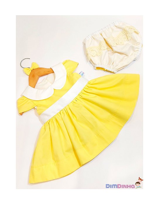 Vestido Bebê e Infantil  com bloomer - Sob  Encomenda