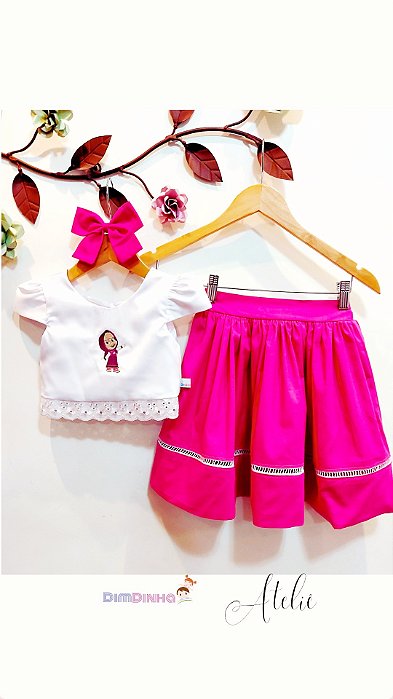 Vestido  Masha e o Urso - Sob Encomenda