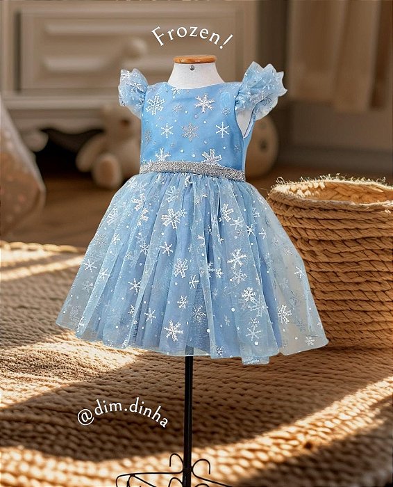 Vestido Infantil Frozen