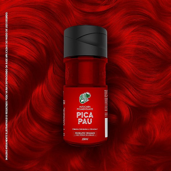 Máscara Pigmentante Vermelho Kamaleão Color 150ml - Pica Pau