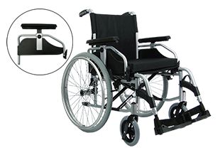 Cadeira de rodas Munique  -  Suporta 125 kilos