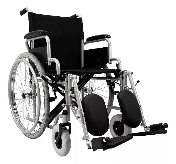 Cadeira De Rodas Frankfurt P/110kg T45 c/ elevação de panturilha PRAXIS