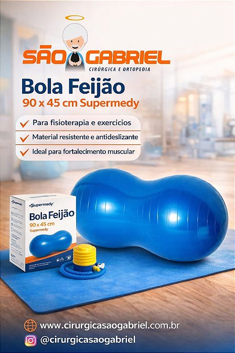 Bola Feijão 90 x 45 cm Supermedy