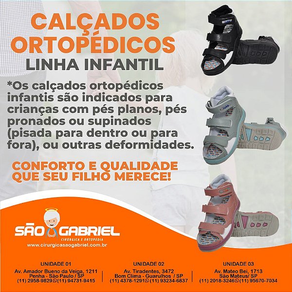 CALÇADO ORTOPÉDICO INFANTIL