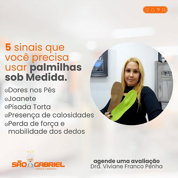 Palmilhas Sob Medida Agende sua avaliação