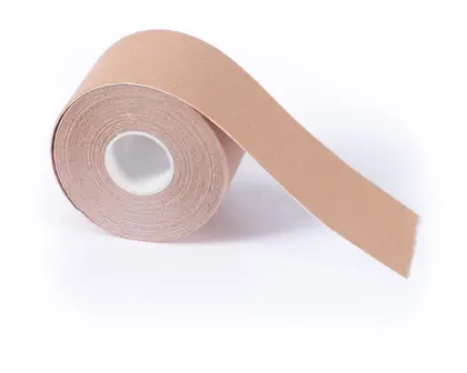 Bandagem Elástica Funcional kinesio tape Bege 5x5