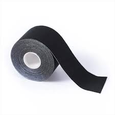 Bandagem Elástica Funcional kinesio tape Preto 5cm X 5m