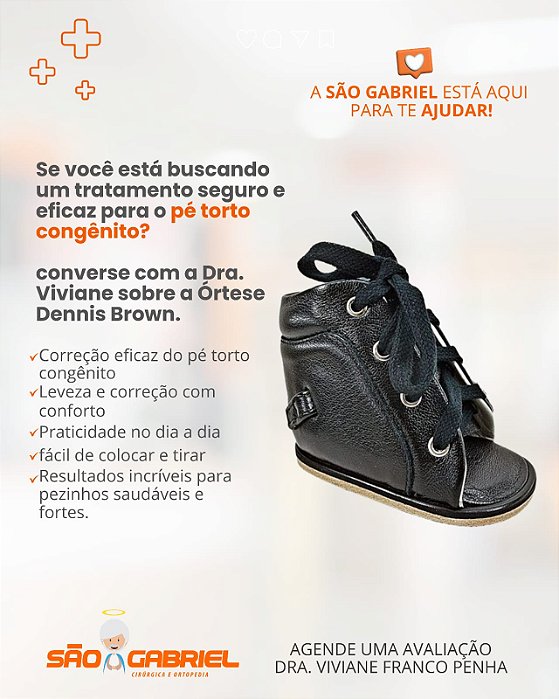 Órtese Dennis brown para Pé Torto Congenito