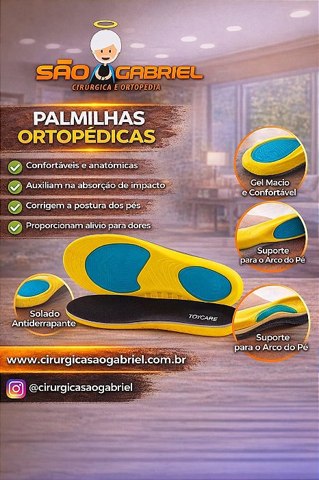 Palmilha Sports esponja PU 42-47 Tovcare