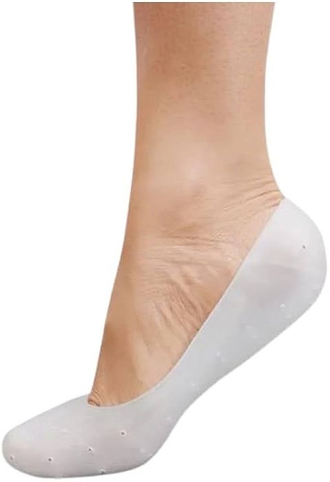 Sapatilha invisivél de gel para hidratação dos pés Rachados e Ressecados Tam. único 33-40